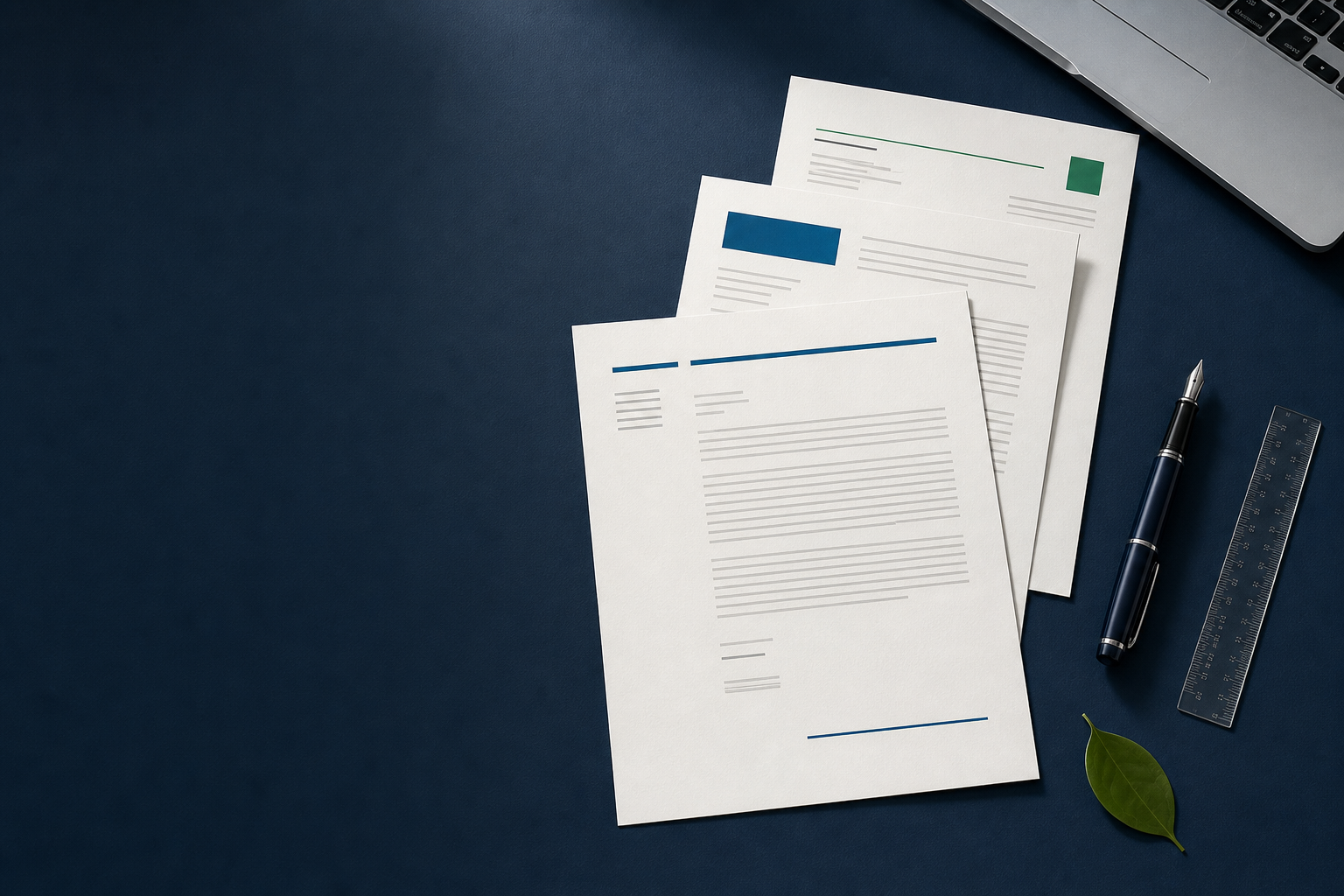 Original role-specific cover letter examples arranged in an editorial document gallery